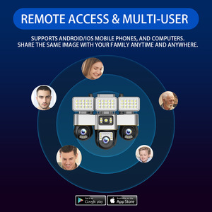 กล้อง V380Pro PTZ 4G พลังงานแสงอาทิตย์ CMOS ภาพสีคมชัดในเวลากลางคืน ตรวจจับความเคลื่อนไหวของมนุษย์ เสียงสองทาง กันน้ำ IP66 รองรับแอพ บันทึกข้อมูลลง SD การ์ด และคลาวด์ - Product Image 6