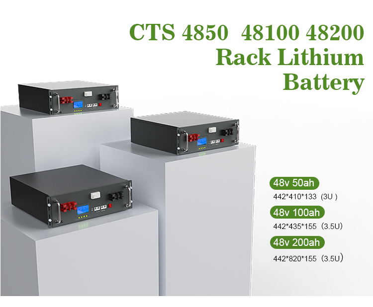 ESS 24V 48V 100Ah 200Ah Lithium Ion Battery Pack 5KW 10KW LiFePO4 Rack With Cabinet