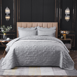 Ensemble de couettes et couvre-lits 3 pièces en polyester matelassé gaufré ultrasonique pour la maison, vente en gros - Product Image 2