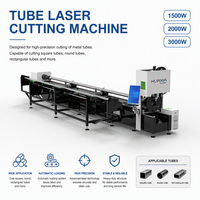 Machine de découpe laser à fibre pour tubes en acier inoxydable et acier au carbone, haute précision, chargement automatique, 1500W 3000W, prix usine