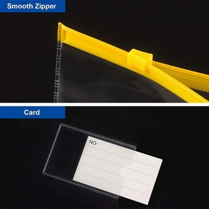 <span class=keywords><strong>PVC</strong></span> tùy chỉnh nộp hồ sơ A4 Zip phong bì tập tin nhựa không thấm nước lưu trữ tài liệu tổ chức dây kéo túi tài liệu với giấy nhãn Túi - Product Image 5