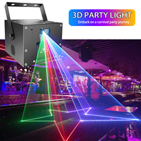 Lumière laser couleur pleine spectre pour animation, projecteur laser RGB 3W, application optionnelle, lumière laser de scène à refroidissement par air pour discothèque, spectacle événementiel