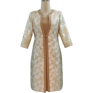 काले महिलाओं के लिए 2022 सस्ते चर्च के कपड़े 2 टुकड़े स्कर्ट सेट सुंदर दुल्हन औपचारिक महिला सूट - Product Image 5