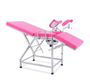 Epoxid beschichteter Edelstahl rahmen Frauen Geburtshilfe Arzt Untersuchung tisch Stuhl Bett Lieferung Bett - Product Image 1
