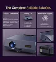 Fabrieks prijs Snelle TV-projector 1800 ANSI Lumen Native 1080p TOF Autofocus 4D Keystone Groothandel OEM