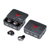 Écouteurs intra-auriculaires sportifs M90 Pro TWS avec indicateur LED, étanchéité IPX-4, contrôle tactile 5.3, faible latence, Type-C