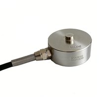 Capteur de force miniature à bouton rond MLC204E25 pour robot, cellule de pesée 100 kg, précision 0,2 %, fixation par vis
