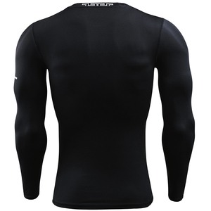 Maglietta da uomo che corre per esercizi all'aperto con maniche lunghe e mezza maglia a collo alto tick Dry - Product Image 3