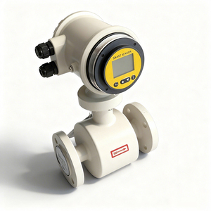 Oem điện từ đo lưu lượng cho axit lỏng nước modbus 4-20mA/RS485 đầu ra độ chính xác 0.5% mặt bích kẹp chủ đề kết nối - Product Image 5