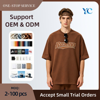 T-shirt Homme Oversize à Manches Classiques Style Hip Hop en Tissu Tricoté 100% Coton avec Motif et Logo Personnalisé Anti-Boulochage Respirant Vente en Gros