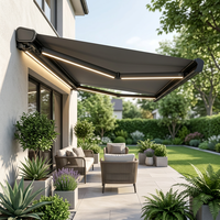 Parasol pliant motorisé à manivelle manuelle pour fenêtre et porte, idéal pour les commandes en gros et les urgences