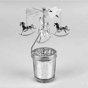 Customized Gold <strong>Owl</strong> Tealight Spinning Candleholder Carousel Metal Tray Rotary <strong>Candle</strong> Stand Elegant <strong>Candles</strong> Fragrance Accessories - Product Image 3