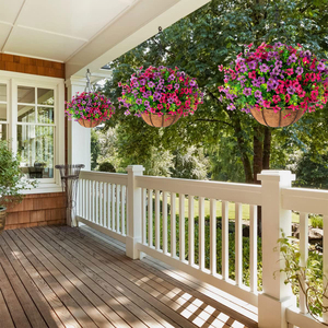 Tím bạch đàn nhân tạo Treo Giỏ nhà máy bán buôn tùy chỉnh phong cách sẵn sàng để tàu - Product Image 3