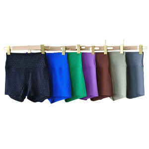 Nuovi Pantaloncini Sportivi <span class=keywords><strong>da</strong></span> <span class=keywords><strong>Donna</strong></span> a Vita Alta in Nylon, Traspiranti per Fitness, Ciclismo e Yoga - Product Image 5