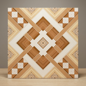 Carreaux de sol en céramique numérique effet bois, marbre et pierre 400x400mm, en porcelaine émaillée pour salle de bain et intérieur - Product Image 6