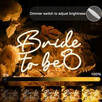 Neonawall Enseigne néon « Bride to Be » pour future mariée et planificateurs de mariages, IP65, USB, à intensité variable, pour enterrement de vie de jeune fille et décoration de mariage
