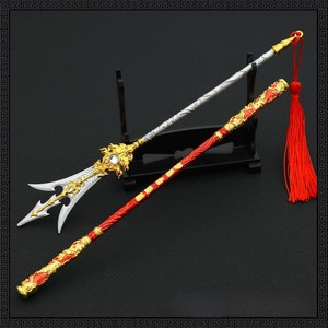 Tiktok Hot Black mito <span class=keywords><strong>de</strong></span> Goku Boy Juguetes Precio bajo Ruyi Golden Cudgel Erlang God Armas Decoración del hogar Todos los adornos <span class=keywords><strong>de</strong></span> metal - Product Image 6