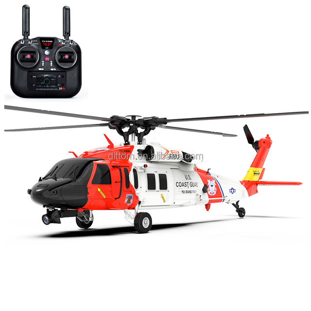 Auto Return UH60 Black Hawk GPS RC Flying Helicopter 1/47 2.4G 8CH 300M GPS RC Flybarless Copter Model