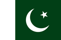 Drapeau national pakistanais en polyester imprimé numériquement 90x150cm, écologique, style flottant