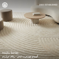 Tapis de luxe faits main de qualité supérieure pour Majlis, tapis de salon moderne, origine Chine, laine de Nouvelle-Zélande/soie/soie de bambou, imperméable