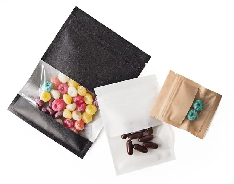 Stock wholesale food grade bags of plastic snack biscuit packaging chocolate candy packaging bag