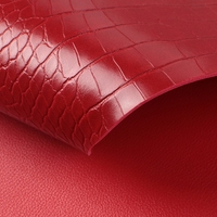 Chaussures en cuir synthétique double face en PVC, grain de Crocodile, épaisseur 1.8, tapis de Table et sacs en tissu de cuir