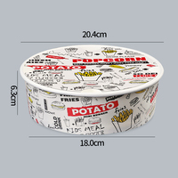 Boîtes rigides pliables écologiques et recyclables personnalisées pour la vente à emporter, boîtes de qualité alimentaire pour hot-dogs, frites, poulet, hamburgers, en-cas