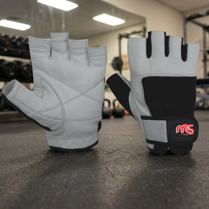 Guantes de Cuero de Medio Dedo para Levantamiento de Pesas, Transpirables, para Entrenamiento en el Gimnasio, Unisex - Product Image 2
