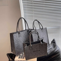 Sacs fourre-tout et trousses de maquillage en feutre vert – Idéal pour cadeaux, vêtements, ciment, avec logo personnalisé disponible