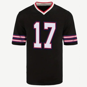 Maillot de football personnalisé pour femme avec nom d'équipe, motif graphique surdimensionné, bordure rayée, col en V, épaules tombantes, t-shirt d'été - Product Image 3