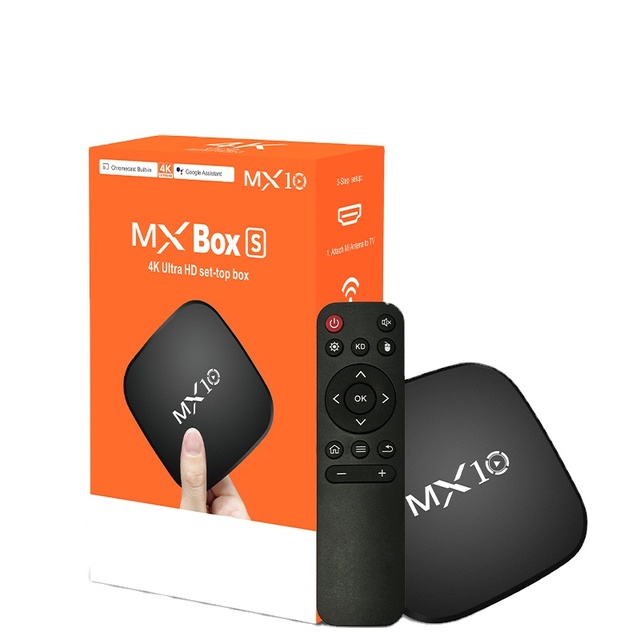Hot Selling Set-top Boxes MX10 Tv Box Android 13 4K 3D Smart TV Box With 2.4G 5G WiFi Television TV Stick