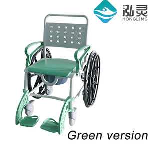Silla de Ducha y Inodoro Plegable Portátil, 3 <span class=keywords><strong>en</strong></span> 1 Multifuncional, Equipo de Atención Médica Domiciliaria para Personas <span class=keywords><strong>Mayores</strong></span>, Respaldo de Plástico - Product Image 3