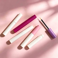 En stock, flacon en plastique blanc de 5 ml, vide, pour eyeliner liquide et colle à cils, emballage cosmétique