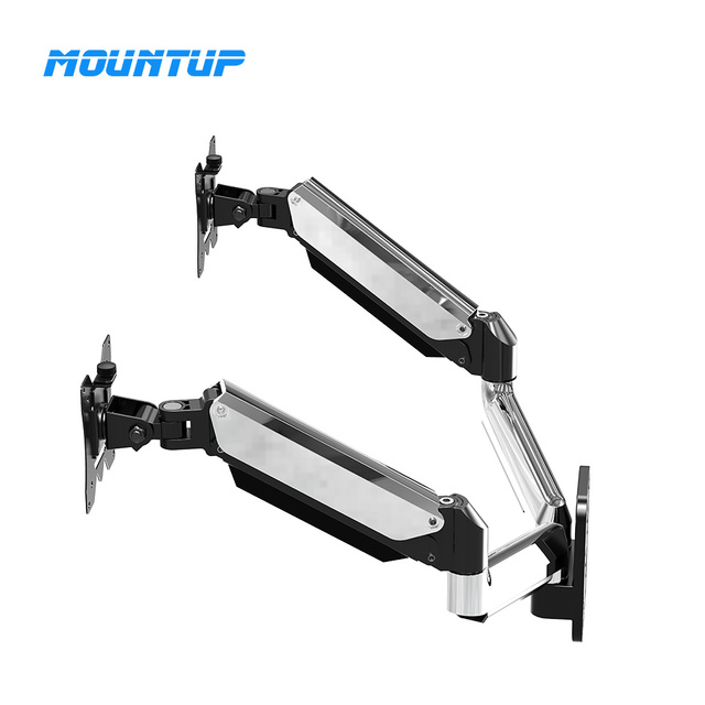 MOUNTUP up to 32 Inch Screen Gas Spring Monitor Arm Dual Monitor Bracket