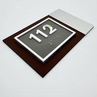 YIYAO plaque de signe de numéro de porte de maison en acier inoxydable, petit métal personnalisé
