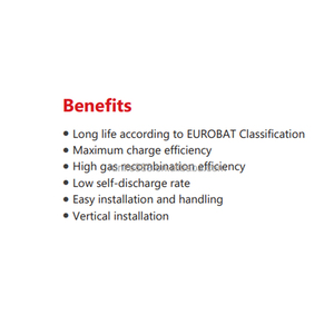 SP12-250 mặt trời thiêng liêng 250AH 3000wh tuổi thọ cao, pin axít chì hiệu quả cao được sử dụng để khởi động máy phát điện và các đơn vị up. - Product Image 2