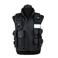 Gilet tactique d'opérations spéciales unisexe pour adulte, protection de terrain pour paintball/CS, poches amovibles pour équipement, taille unique