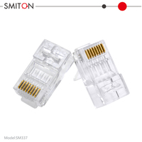 Connecteur modulaire mâle Cat6A 8P8C traversant