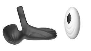 Anello Vibrante Elettrico per Masturbazione Maschile con Telecomando, Anello in Silicone con Controllo App per Giocattoli Erotici Maschili - Product Image 4