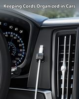 Support de fil de charge de téléphone adhésif fort gestion de câble magnétique pour voiture de bureau à domicile