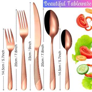 ชุดช้อนส้อมโลหะทันสมัย แข็งแรง ทนทาน รับความร้อนได้ เป็นมิตรกับสิ่งแวดล้อม เหมาะสำหรับงานแต่งงาน ใช้ในชีวิตประจำวัน ร้านกาแฟ บุฟเฟ่ต์ - Product Image 2