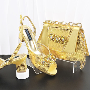 Set di Scarpe e Borsa Italiane Viola Sinya, Alta Qualità, Scarpe da Cerimonia e <span class=keywords><strong>Borse</strong></span> Abbinate per Donne Africane - Product Image 6