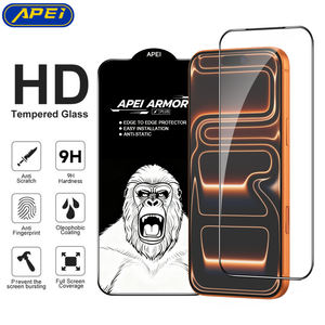 Protector de Pantalla de Vidrio Templado APEI ARMOR 0.33mm Crystal HD Clear Gorilla Kingkong para <span class=keywords><strong>iPhone</strong></span> 17 Pro Max 16/15 <span class=keywords><strong>Plus</strong></span> - Product Image 2