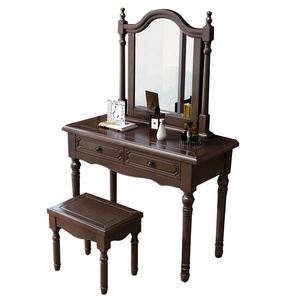 Bàn Vanity Bảng trang điểm nhà vệ sinh bảng với gương và ngăn kéo trang điểm giá rẻ giá đen tủ quần áo với gương cho phòng ngủ - Product Image 6