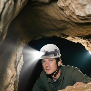 Mũ bảo hiểm leo núi ABS chịu lực cao có đèn <span class=keywords><strong>LED</strong></span>, mũ bảo hộ công nghiệp có kính chắn mặt dùng trong hoạt động cứu hộ & leo núi - Product Image 5