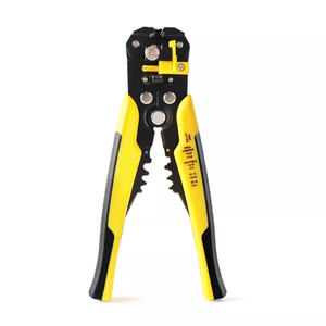 Pince à sertir multifonction professionnelle pour câbles, outil réglable pour dénuder les fils et sertir les bornes - Product Image 1