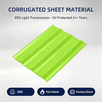 Tuiles de toiture trapézoïdales ondulées en polycarbonate pour extérieur, protection UV, écologiques, garantie 5 ans, couleurs personnalisables