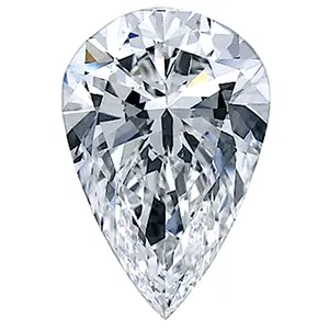 Affordable Striking 3 Carat Drop Shape Cut Loose Lab Grown Diamond Price