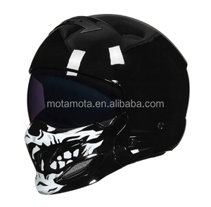 卸売レトロバイクヘルメット、フルフェイスヘルメット、ハーフヘルメット、安全ヘルメット、冬用四季対応スコーピオンヘルメットの組み合わせ - Product Image 1