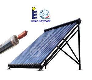 2020 Excellente Efficacité 30 Tubes Tubes à Vide Solaire Capteur Thermique Prix Avec Condenseur 24mm - Product Image 5